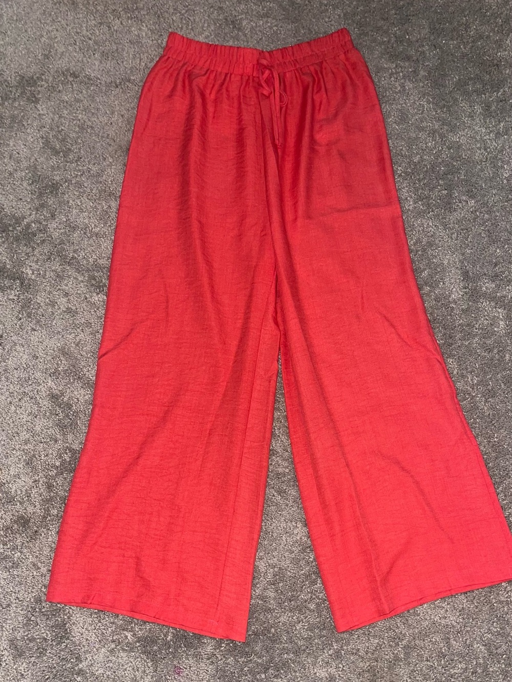 NWOT- Wide Leg Coral Lounge Pants in size Large